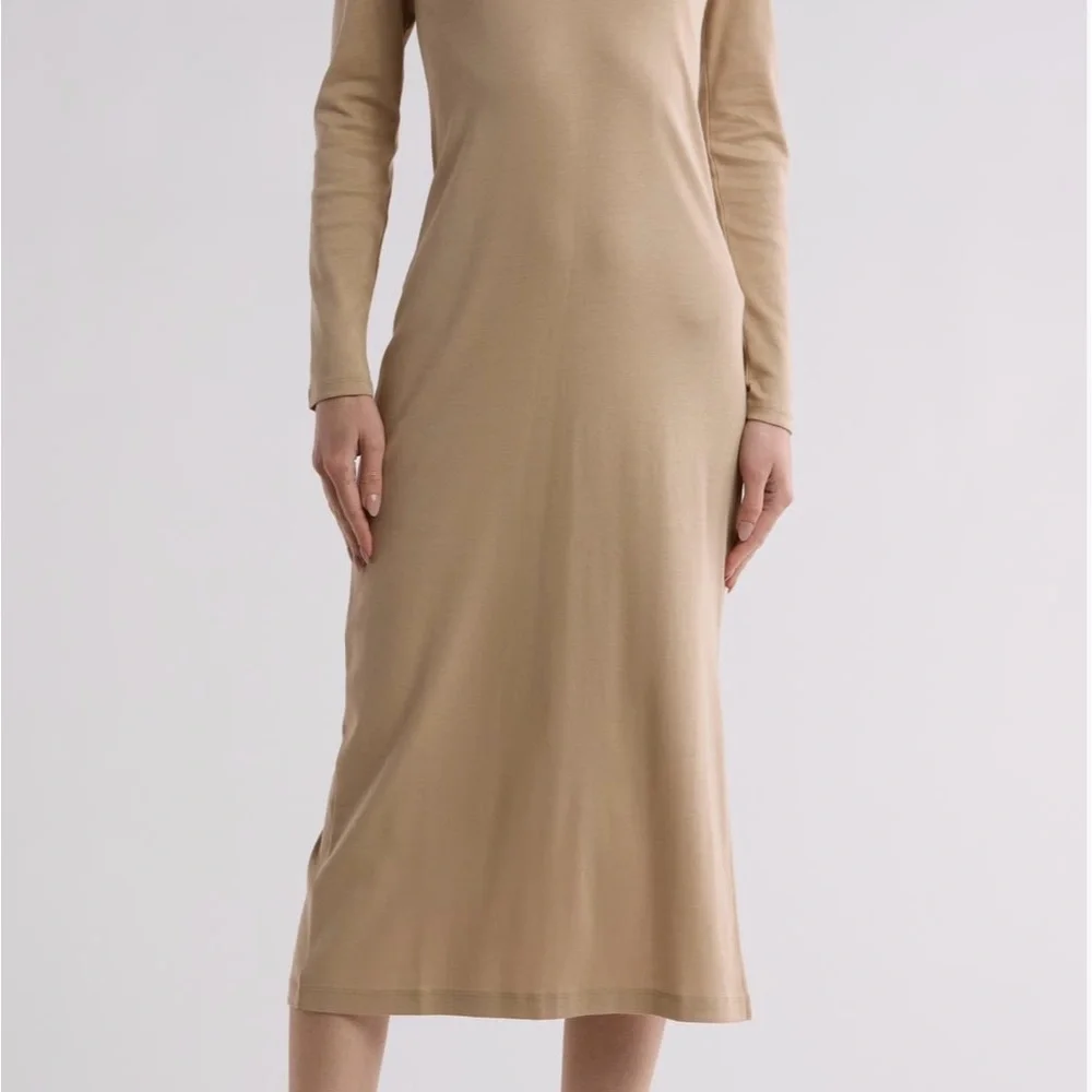 Vince Beige Knit Polo Sheath dress Size  NWT - Picture 5 of 14